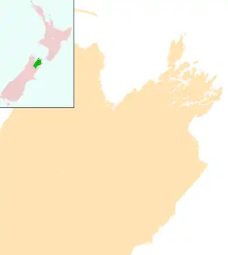 Location of Tennyson Inlet