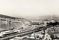Split railway station around 1955