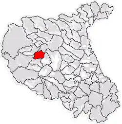 Location in Vrancea County