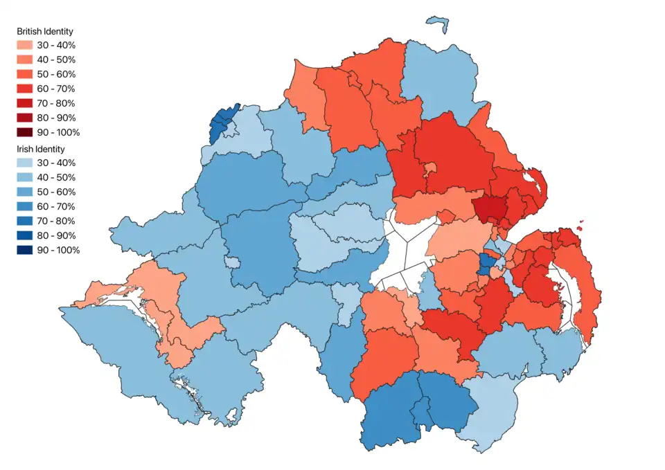 Predominant National Identity by District Electoral Area (DEA)[78]