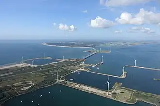 Low altitude aerial view