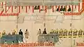Painting of Buddhist New Year's event (御斎会) held at Daigokuden in late Heian period.