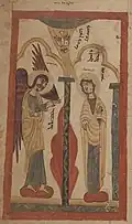 Folio 1v: Annunciation