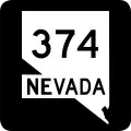 State Route 374 marker
