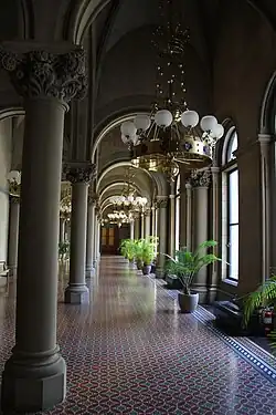 Outside the New York State Senate viewing gallery