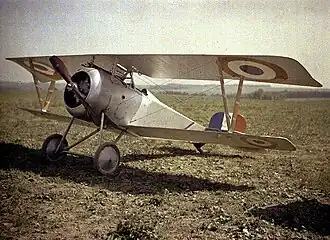 Nieuport 17 aircraft, 1917.