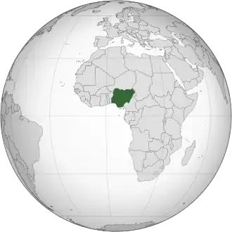 Territory of the Federation of Nigeria after integrating Northern Cameroons in 1961