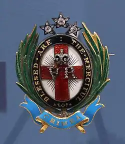 A medal awarded to Nightingale by Queen Victoria.