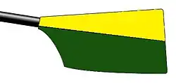 Image showing the rowing club's blade colours