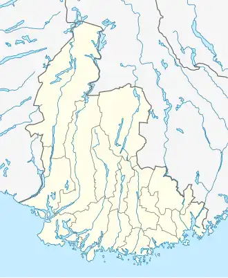 Strømme is located in Vest-Agder