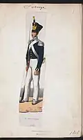 Uniform for the Naval Artillery Regiment 1828