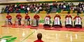 Novinger "Cadets" drumline perform their trash can drum drill at many northeast Missouri basketball tournaments, fairs, and festivals each year.