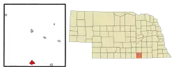 Location of Superior, Nebraska