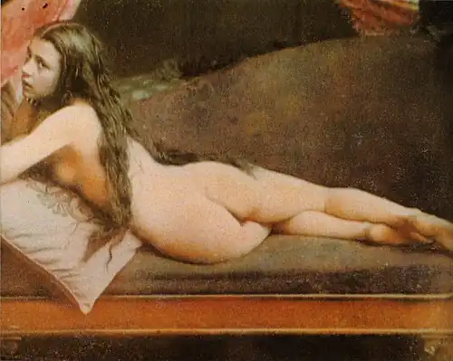 Woman poses naked for the camera, Félix-Jacques Moulin, c. 1851–1854