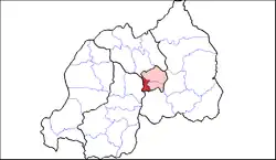 Shown within Kigali Province and Rwanda