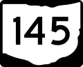 State Route 145 marker