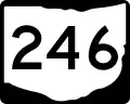 State Route 246 marker