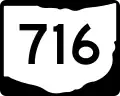 State Route 716 marker