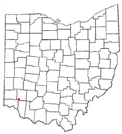 Location of Landen, Ohio