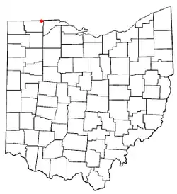 Location of Metamora, Ohio