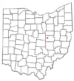 Location of Nellie, Ohio