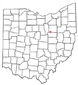 Location of Shreve, Ohio