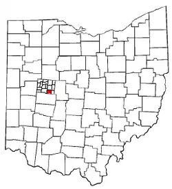 Location of Monroe Township in Ohio
