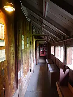 Side arcade of the church