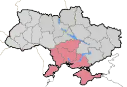 Location of the Diocese of Odesa-Simferopol