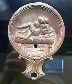 Erotic oil lamp