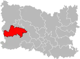 Situation of the canton of Beauvais-2 in the department of Oise
