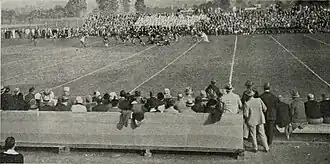 A football game at Byrd Stadium on Homecoming, October 29, 1926.