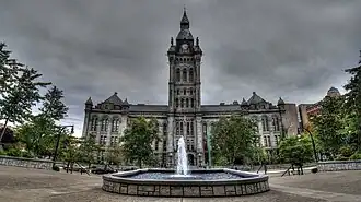 County and City Hall, opened in 1876 during Becker's first term as mayor