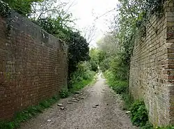 Old railway bridge approaching Stamford