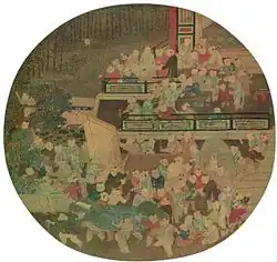 "One Hundred Children Playing in the Spring" by Su Hanchen((1094–1172))