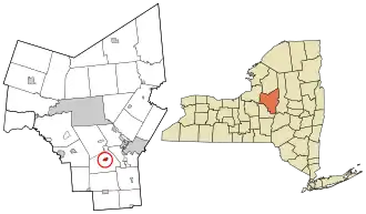 Location in Oneida County and the state of New York