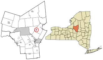 Location in Oneida County and the state of New York