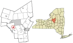 Location in Oneida County and the state of New York.