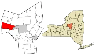 Location in Oneida County and the state of New York.