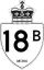 Highway 18B marker