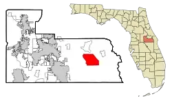 Location in Orange County and the state of Florida