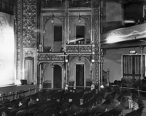 Orpheum Theatre when located at the Grand Opera House building, c. 1898