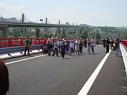 opening of the D1 motorway viaduct in Považská Bystrica