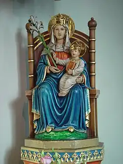 The venerated image of Our Lady of Walsingham granted a Canonical coronation by Pope Pius XII on 15 August 1954