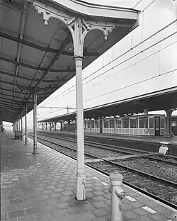 Meppel railway station; January 1974.