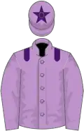 Mauve, purple epaulettes, purple star on cap