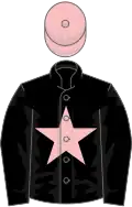 Black, Pink star, Pink cap