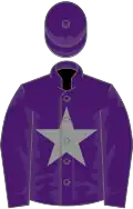 Purple, grey star, purple sleeves, purple cap