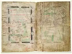 A detailed map of Palestine from the 13th century