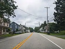 Westbound PA 23 in Knauertown